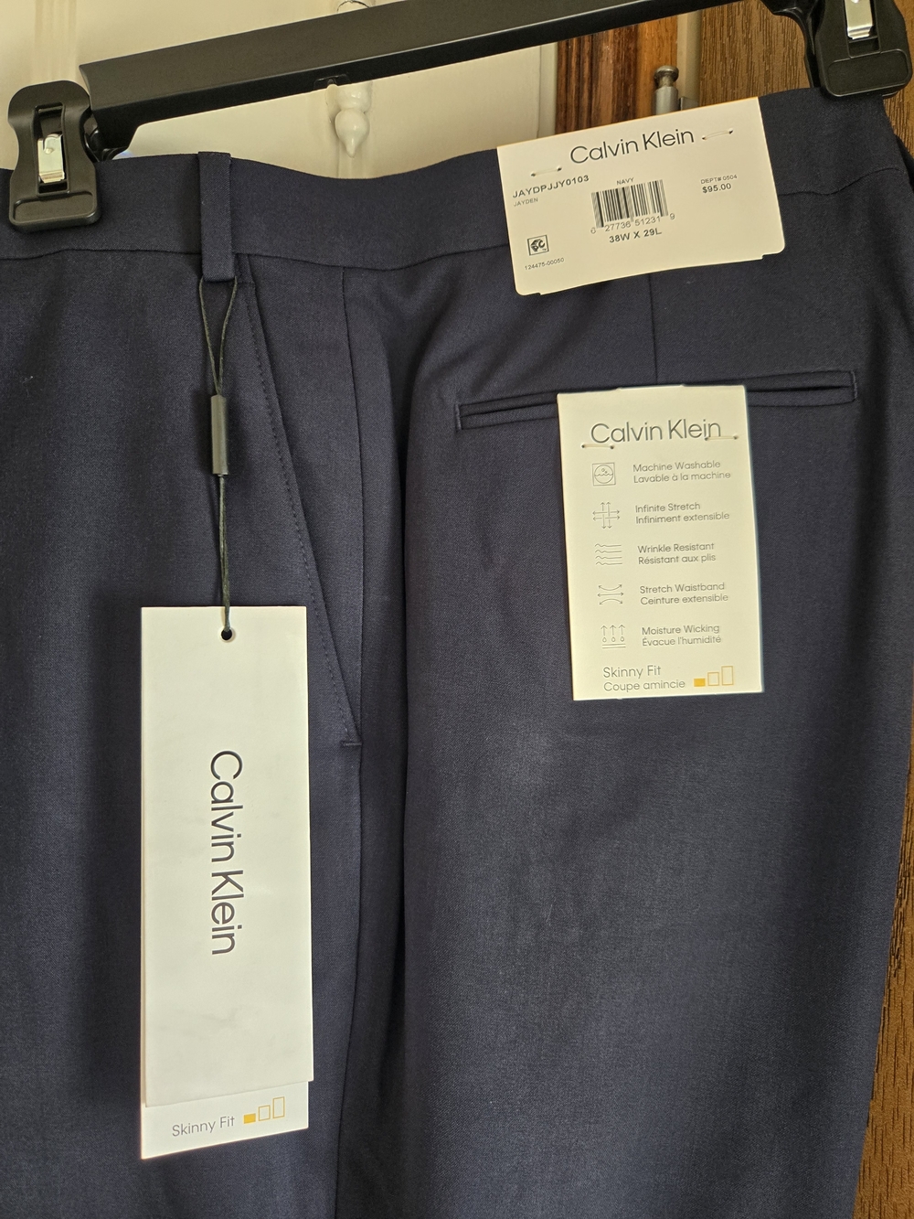 Calvin Klein Men's Skinny Fit Dress Pants - Navy